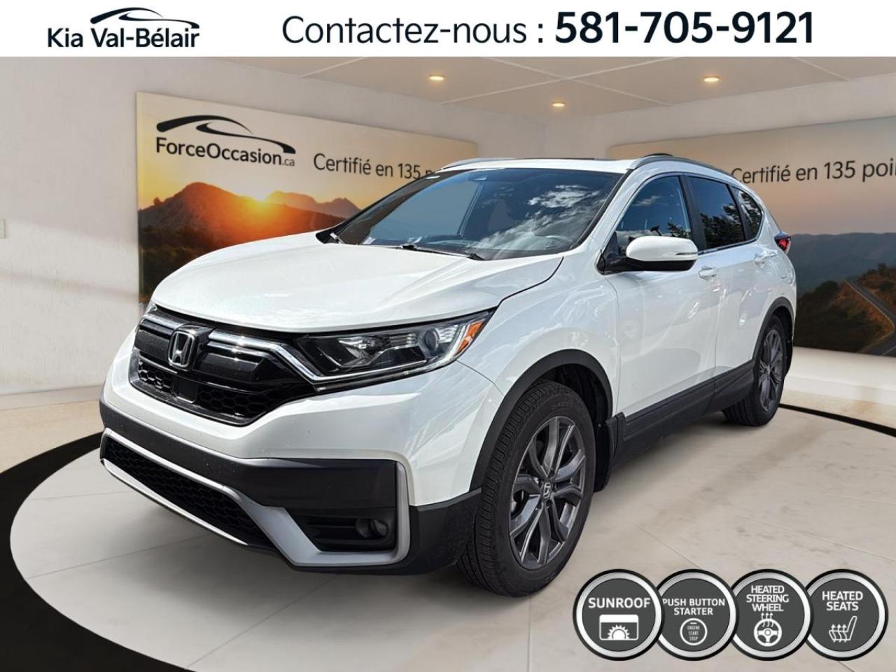 Used 2021 Honda CR-V SPORT *AWD *TURBO *CAMERA *CARLAY *SIEGES/VOLANT CHAUFF for sale in Québec, QC