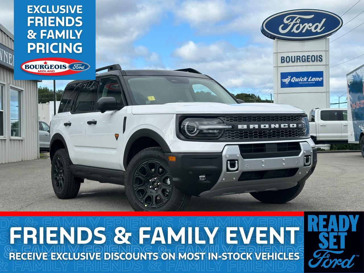 New 2025 Ford Bronco Sport Badlands 4x4 for sale in Midland, ON