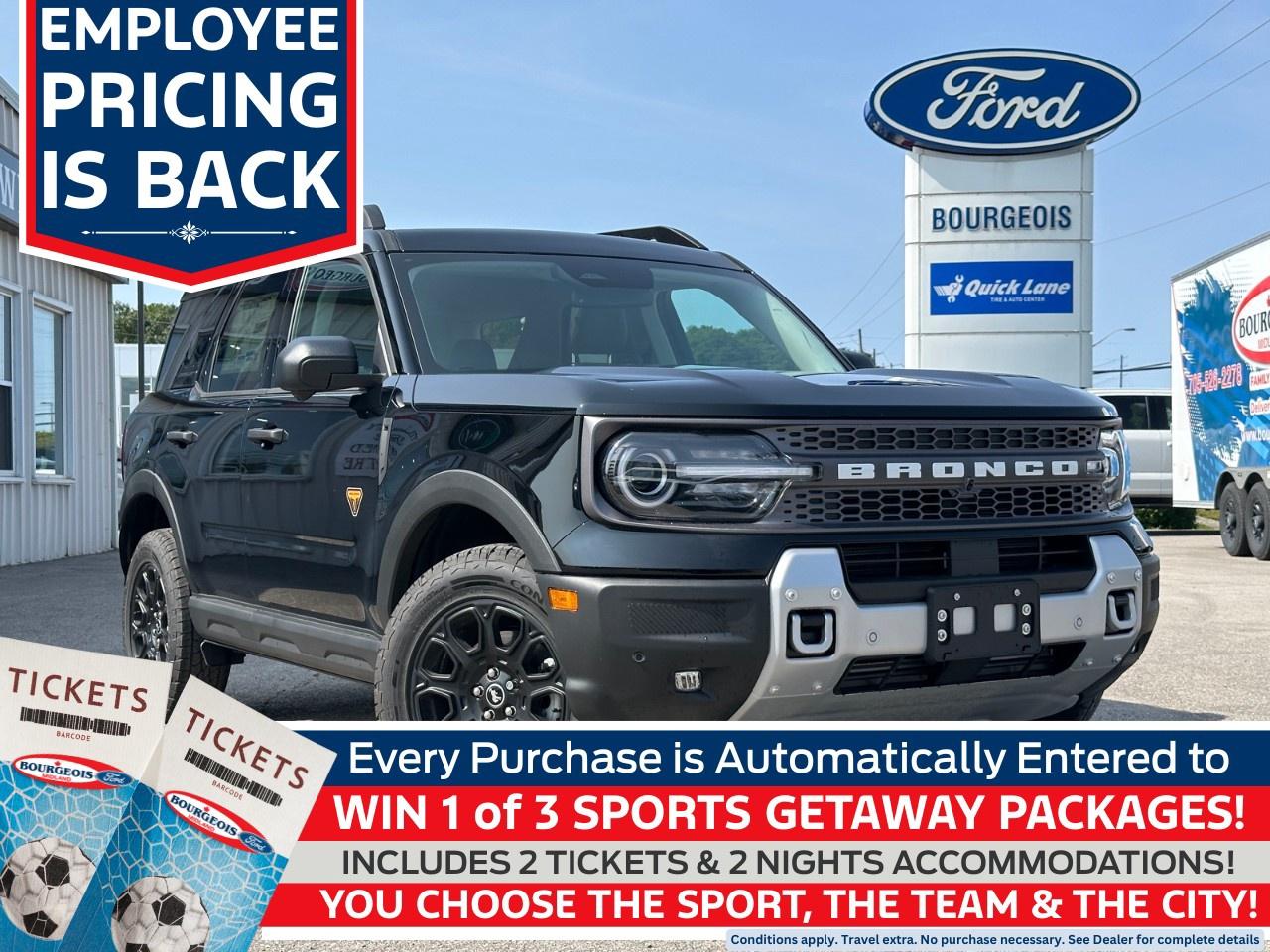 New 2025 Ford Bronco Sport Badlands 4x4 for sale in Midland, ON