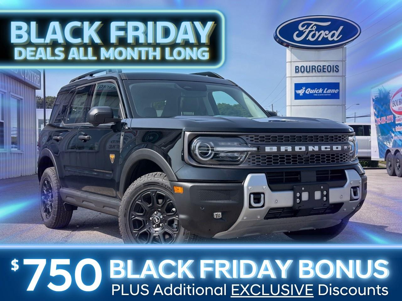 New 2025 Ford Bronco Sport Badlands 4x4 for sale in Midland, ON
