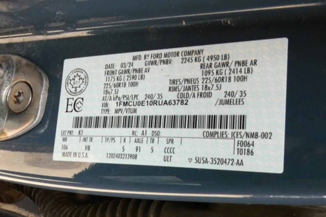 2024 Ford Escape PHEV Hybrid FWD w/Htd L.wrap, NAV, BUC - Photo #21