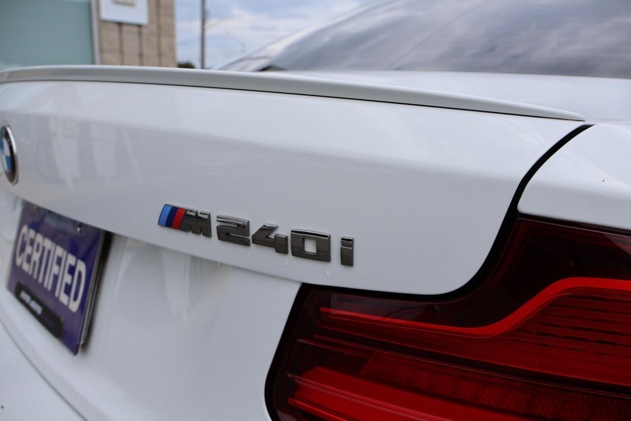 2018 BMW 2-Series M240i XDRIVE AWD CERTIFIED *1 OWNER*ACCIDENT FREE*BMW MAINTAIN* CAMERA NAV BLUETOOTH LEATHER HEATED SEATS SUNROOF CRUISE ALLOYS - Photo #42