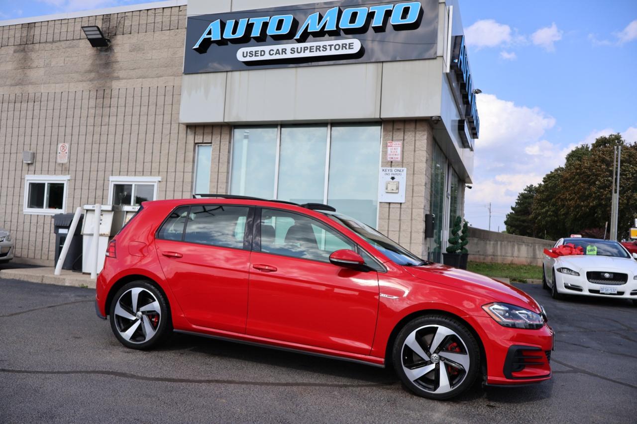 2019 Volkswagen Golf GTI S 6M CERTIFIED CAMERA BLUETOOTH NAV LEATHER HEATED SEATS SUNROOF CRUISE ALLOYS - Photo #1