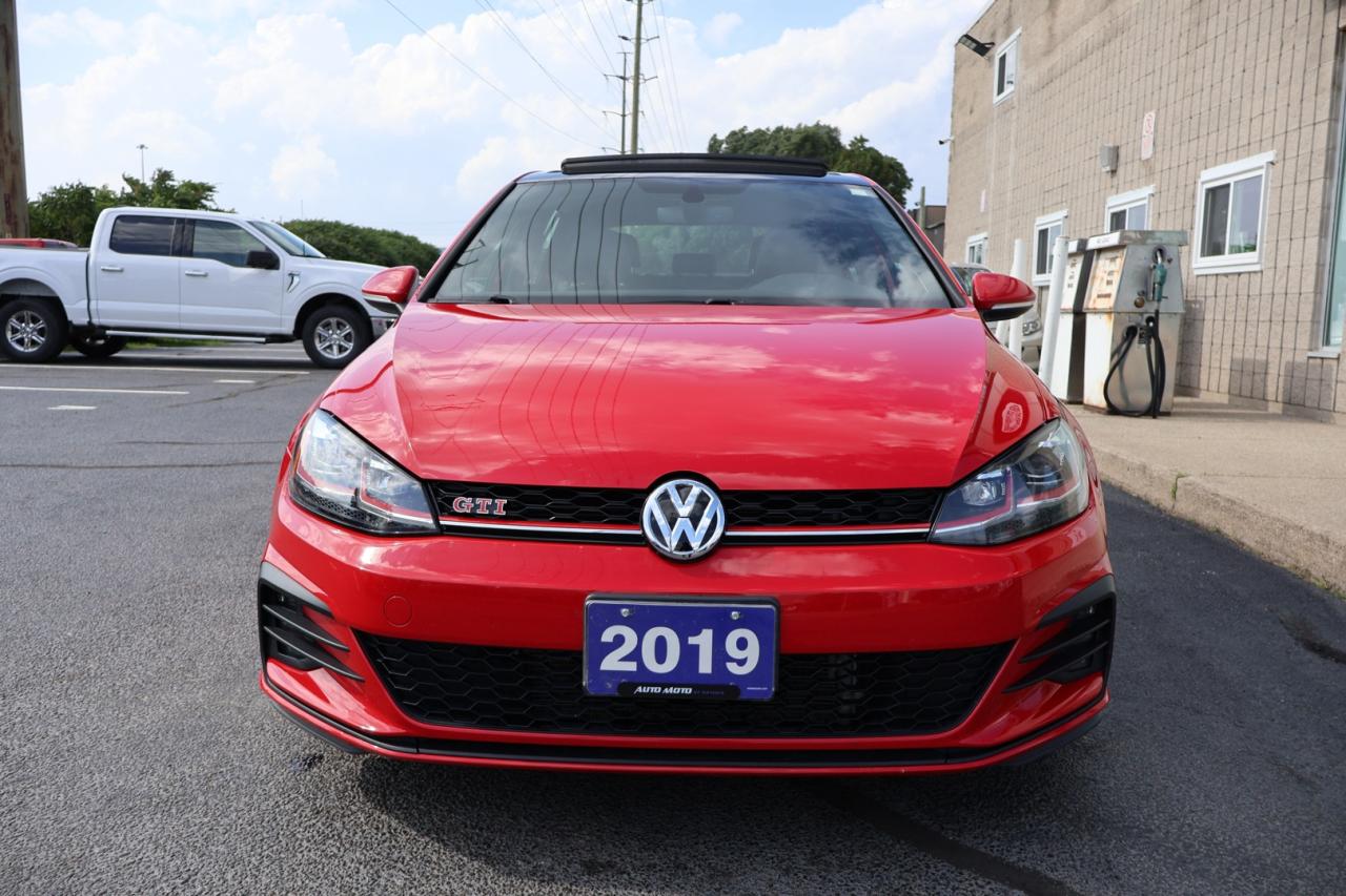 2019 Volkswagen Golf GTI S 6M CERTIFIED CAMERA BLUETOOTH NAV LEATHER HEATED SEATS SUNROOF CRUISE ALLOYS - Photo #2