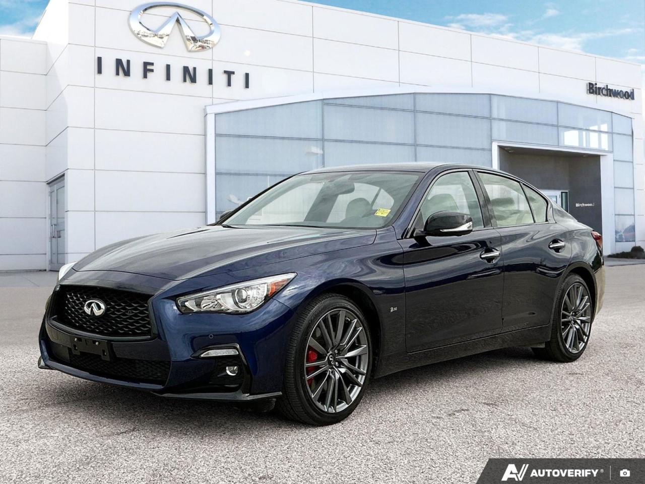 Used 2024 Infiniti Q50 Red Sport I-LINE Accident Free | One Owner | Low KM's for sale in Winnipeg, MB