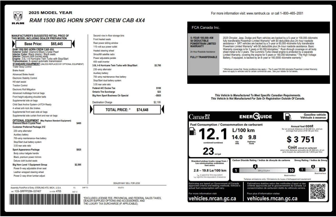 2025 RAM 1500 Big Horn Photo