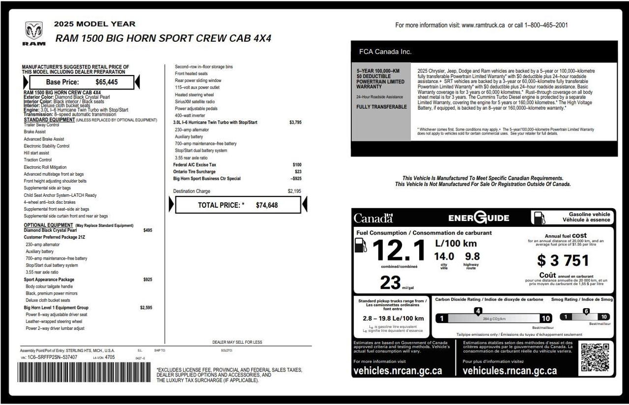 2025 RAM 1500 Big Horn Photo