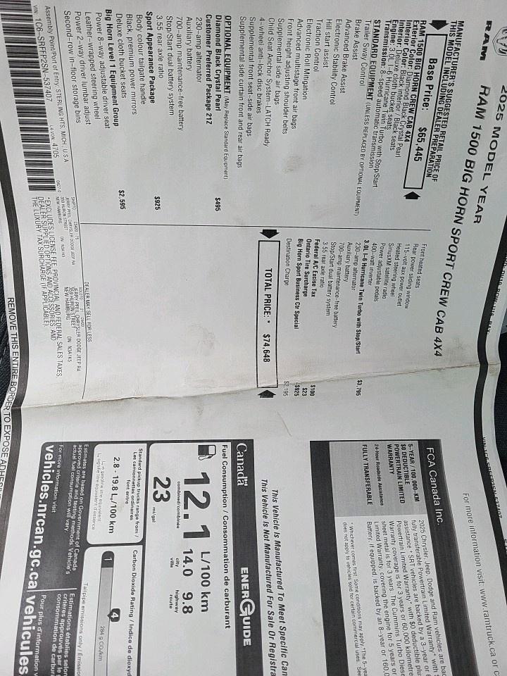 2025 RAM 1500 Big Horn Photo