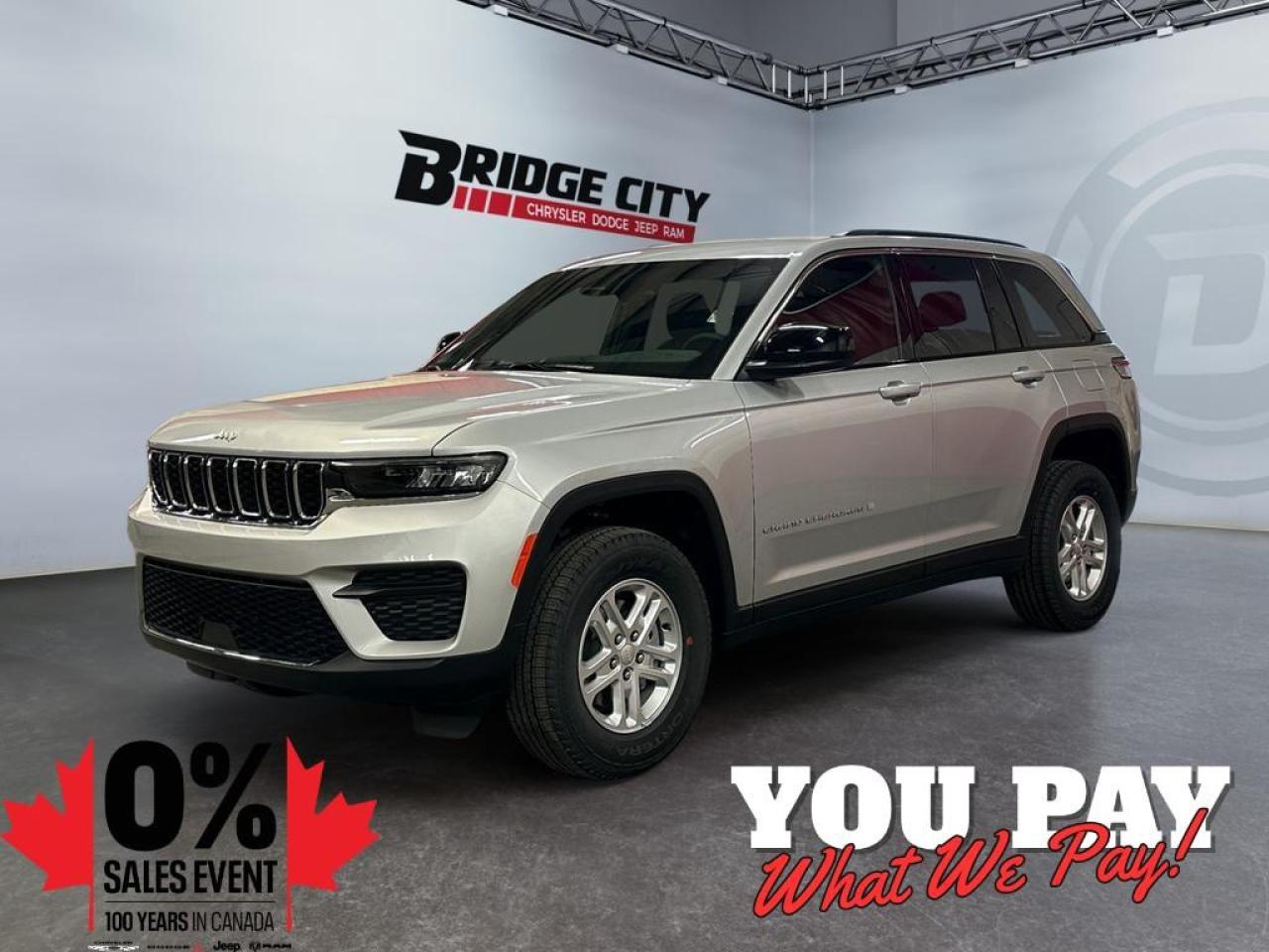 New 2025 Jeep Grand Cherokee Laredo Adaptive Cruise, Blind Spot Monitoring for sale in Lethbridge, AB