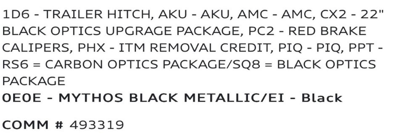 2023 Audi SQ8 DIAMOND STITCH | CARBON & BLACK OPTICS | 22"RIM Photo