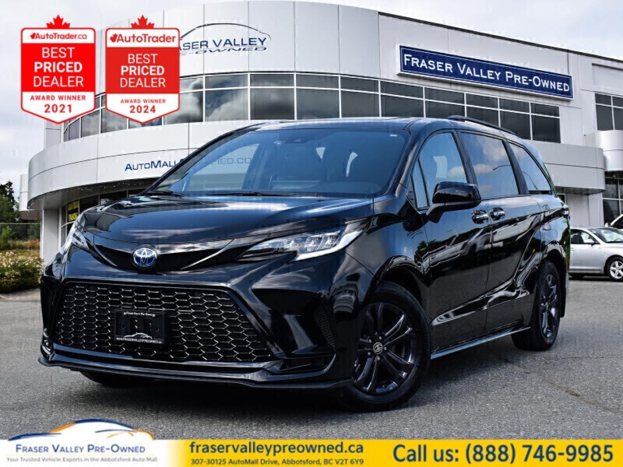Used 2025 Toyota Sienna XSE 7-Passenger  Hybrid, AWD, Full Load, Midnight for sale in Abbotsford, BC