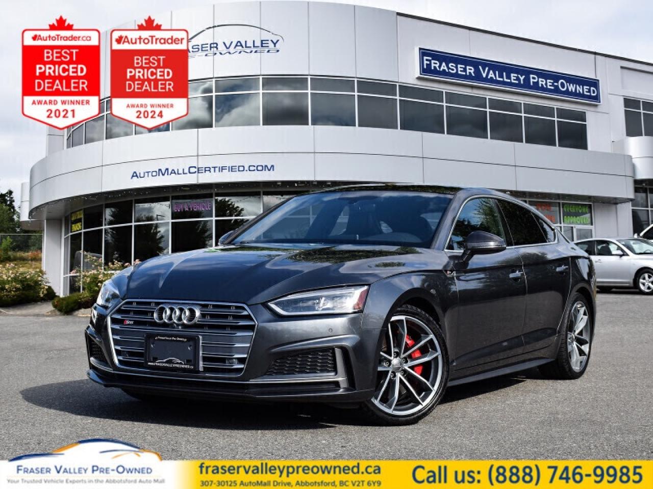 Used 2018 Audi S5 Sportback 3.0 TFSI quattro Technik  - $148.78 /Wk for sale in Abbotsford, BC