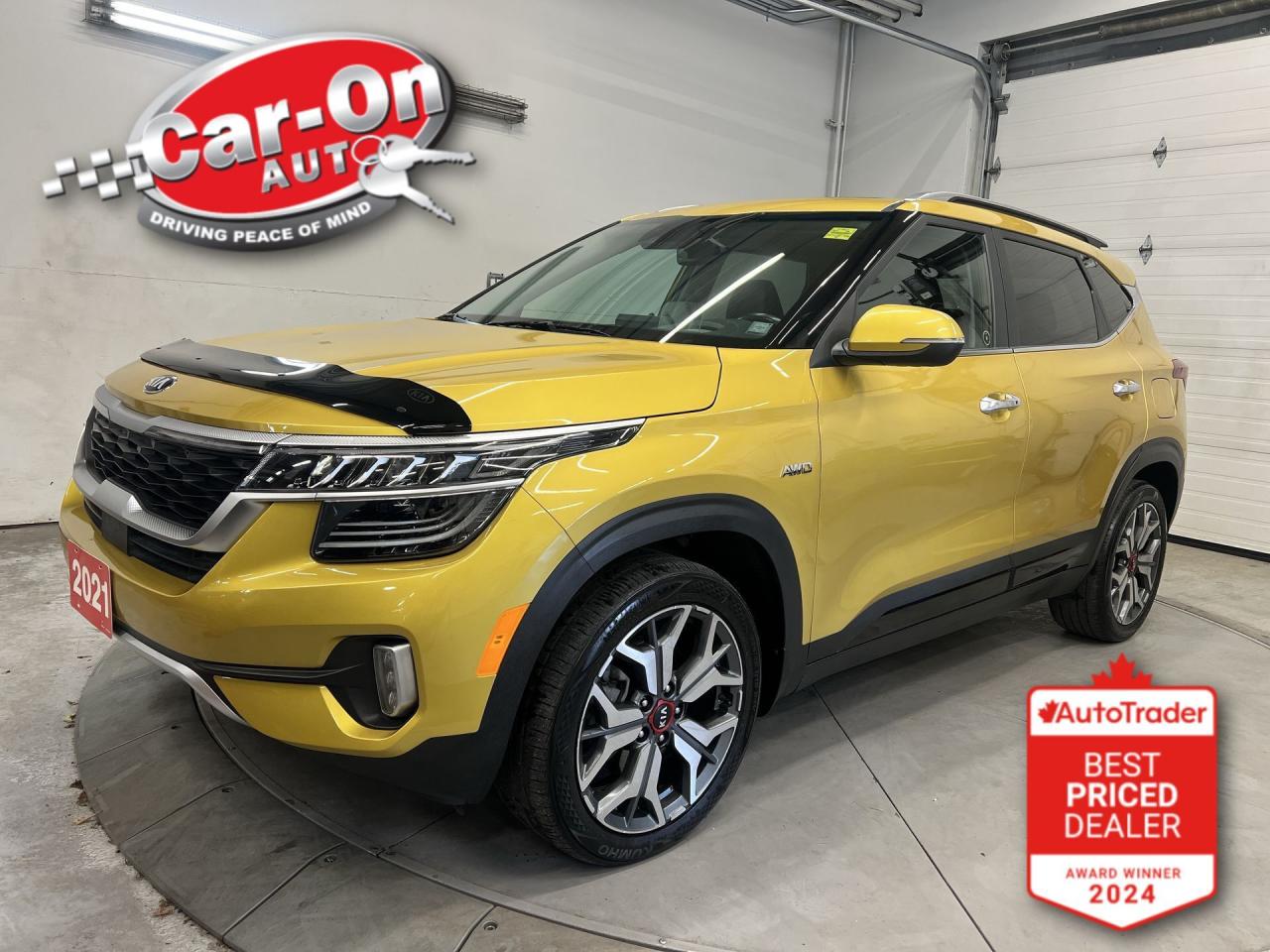 Used 2021 Kia Seltos SX TURBO AWD | COOLED LEATHER | SUNROOF | HUD for sale in Ottawa, ON