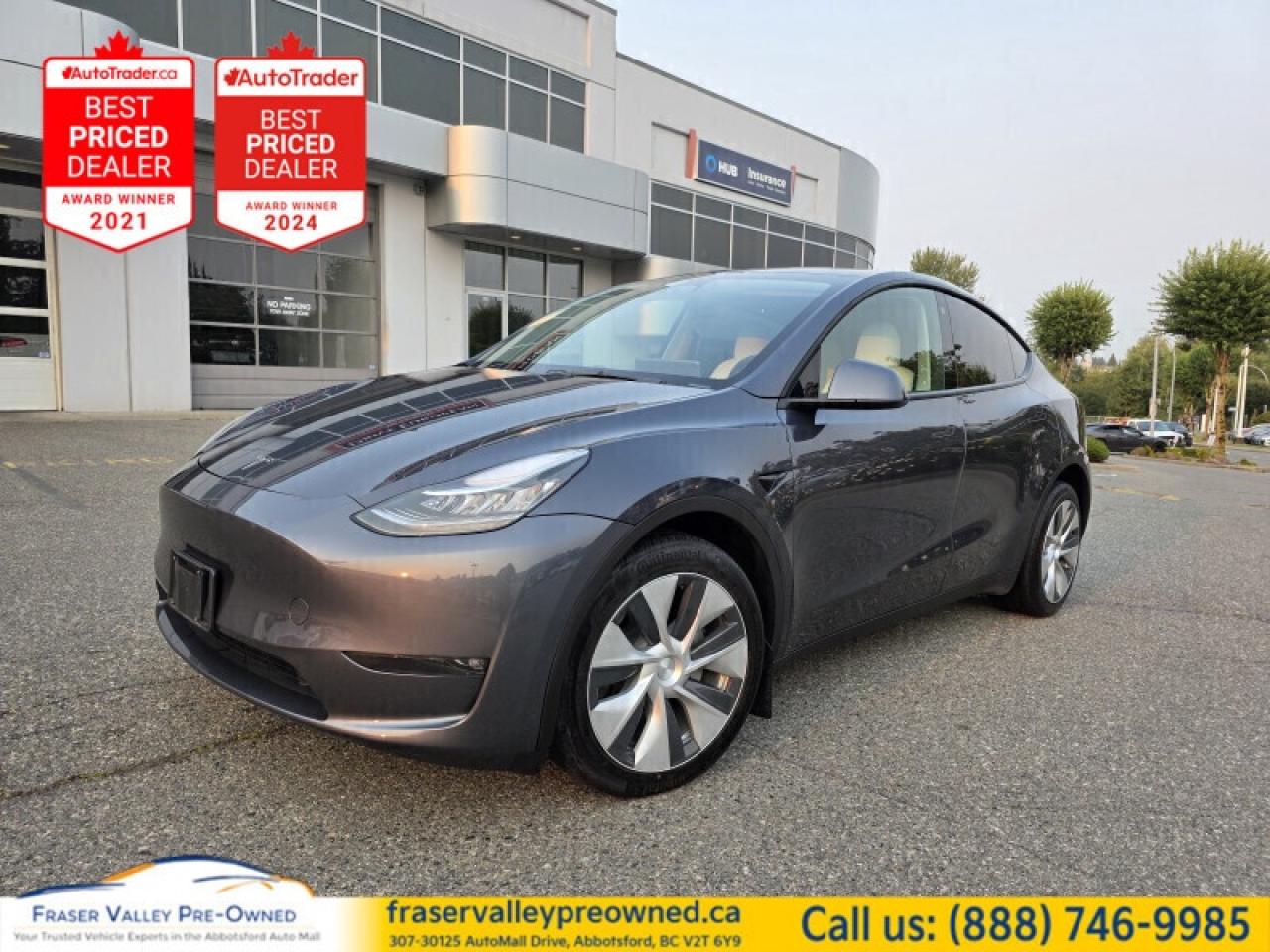 Used 2023 Tesla Model Y Long Range  White Interior, Low Mileage! for sale in Abbotsford, BC