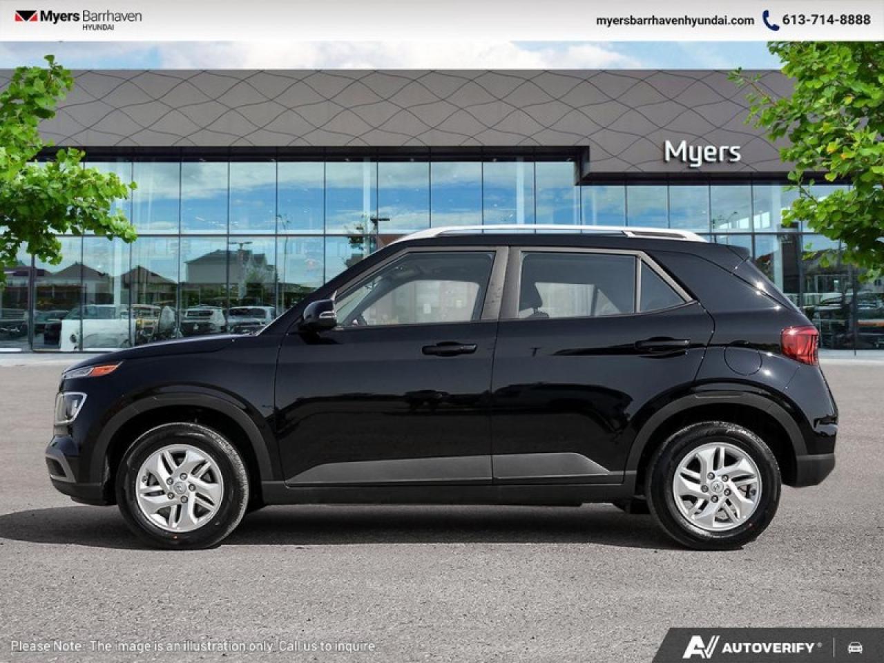 2025 Hyundai Venue Preferred IVT  - Sunroof -  LED Lights - $187 B/W Photo2