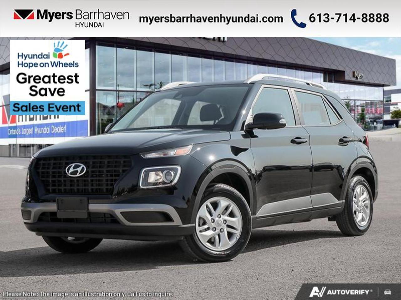 New 2025 Hyundai Venue Ultimate IVT w/Black Interior  - $202 B/W for sale in Nepean, ON