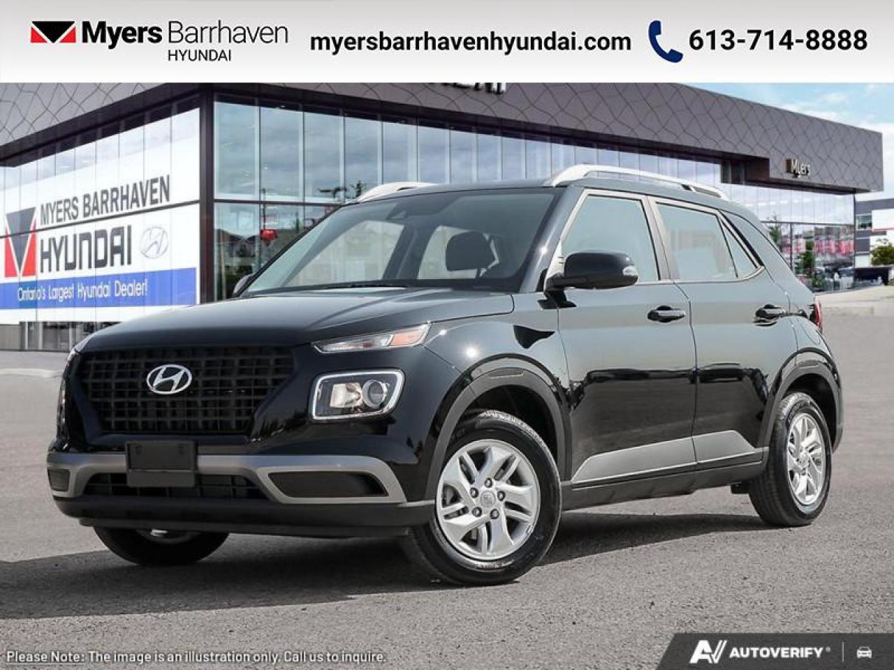New 2025 Hyundai Venue Preferred IVT  - Sunroof -  LED Lights - $187 B/W for sale in Nepean, ON