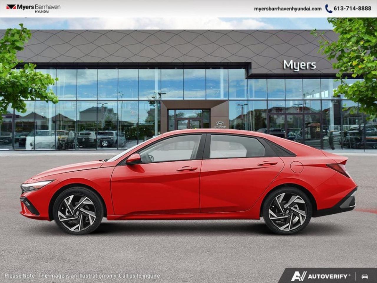 2025 Hyundai Elantra Preferred IVT w/Tech Pkg  - $206 B/W Photo2