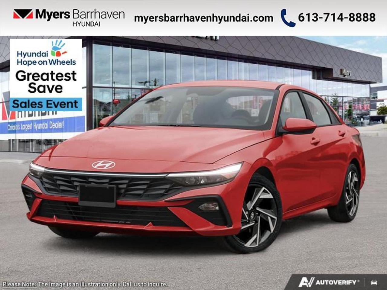 New 2025 Hyundai Elantra Preferred IVT w/Tech Pkg  - $206 B/W for sale in Nepean, ON