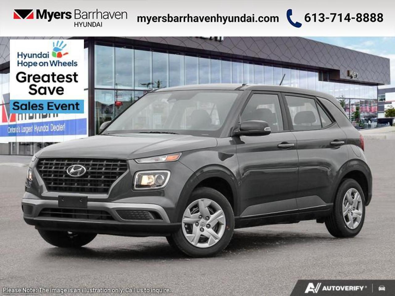 New 2025 Hyundai Venue Essential IVT  - Heated Seats - $174 B/W for sale in Nepean, ON