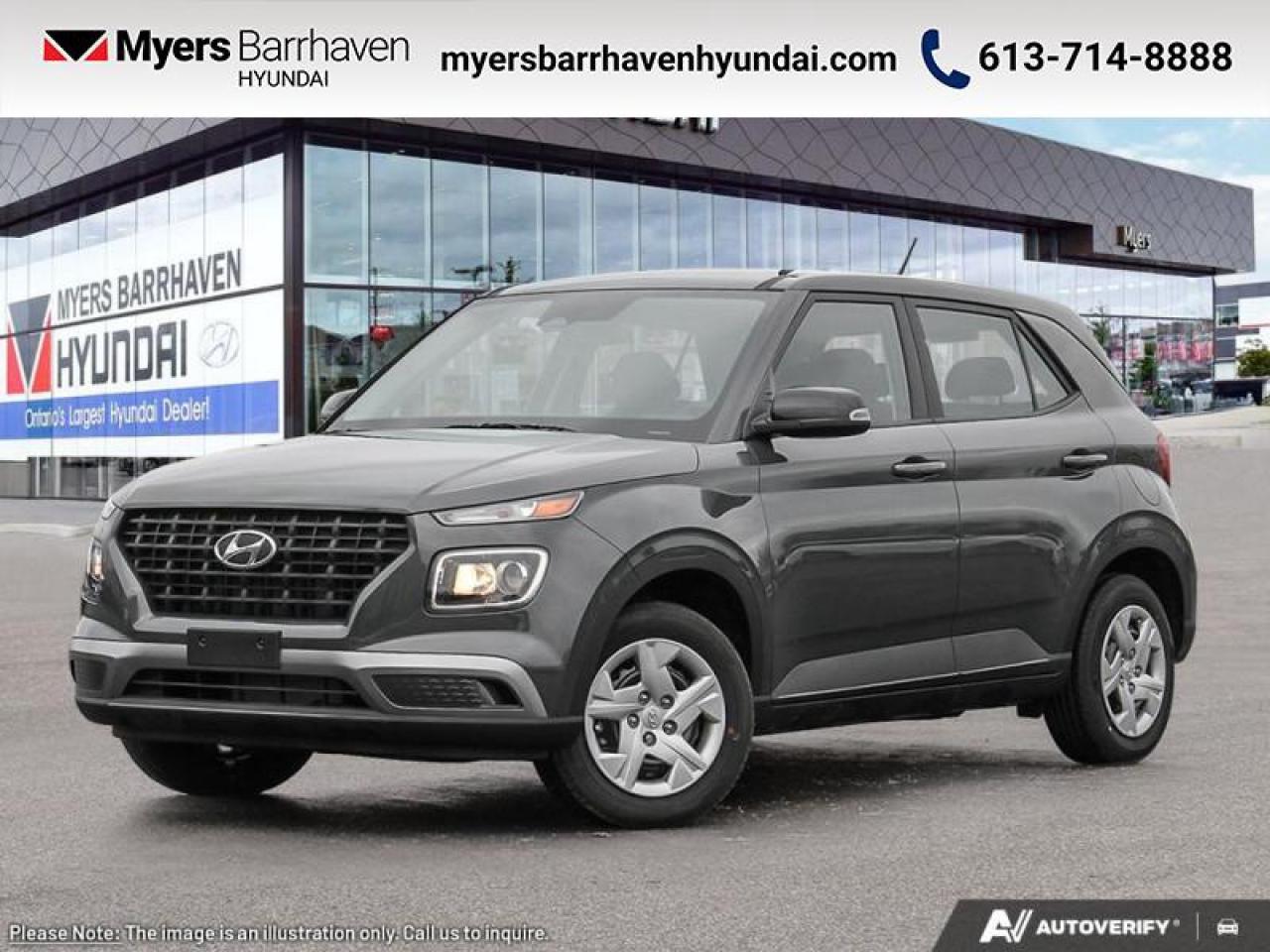 New 2025 Hyundai Venue Essential IVT  - Heated Seats - $174 B/W for sale in Nepean, ON