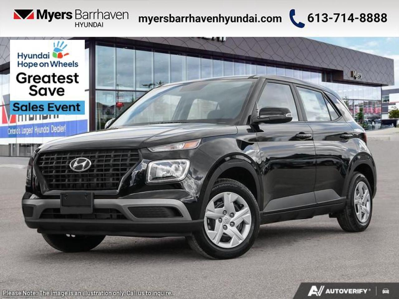 New 2025 Hyundai Venue Essential IVT  - Heated Seats - $174 B/W for sale in Nepean, ON