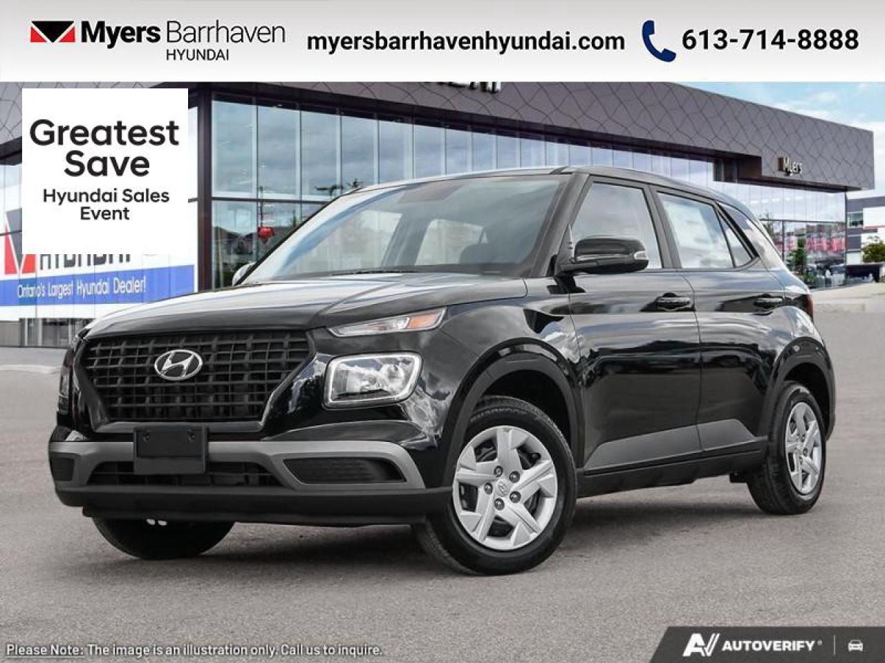 New 2025 Hyundai Venue Essential IVT  - Heated Seats - $174 B/W for sale in Nepean, ON