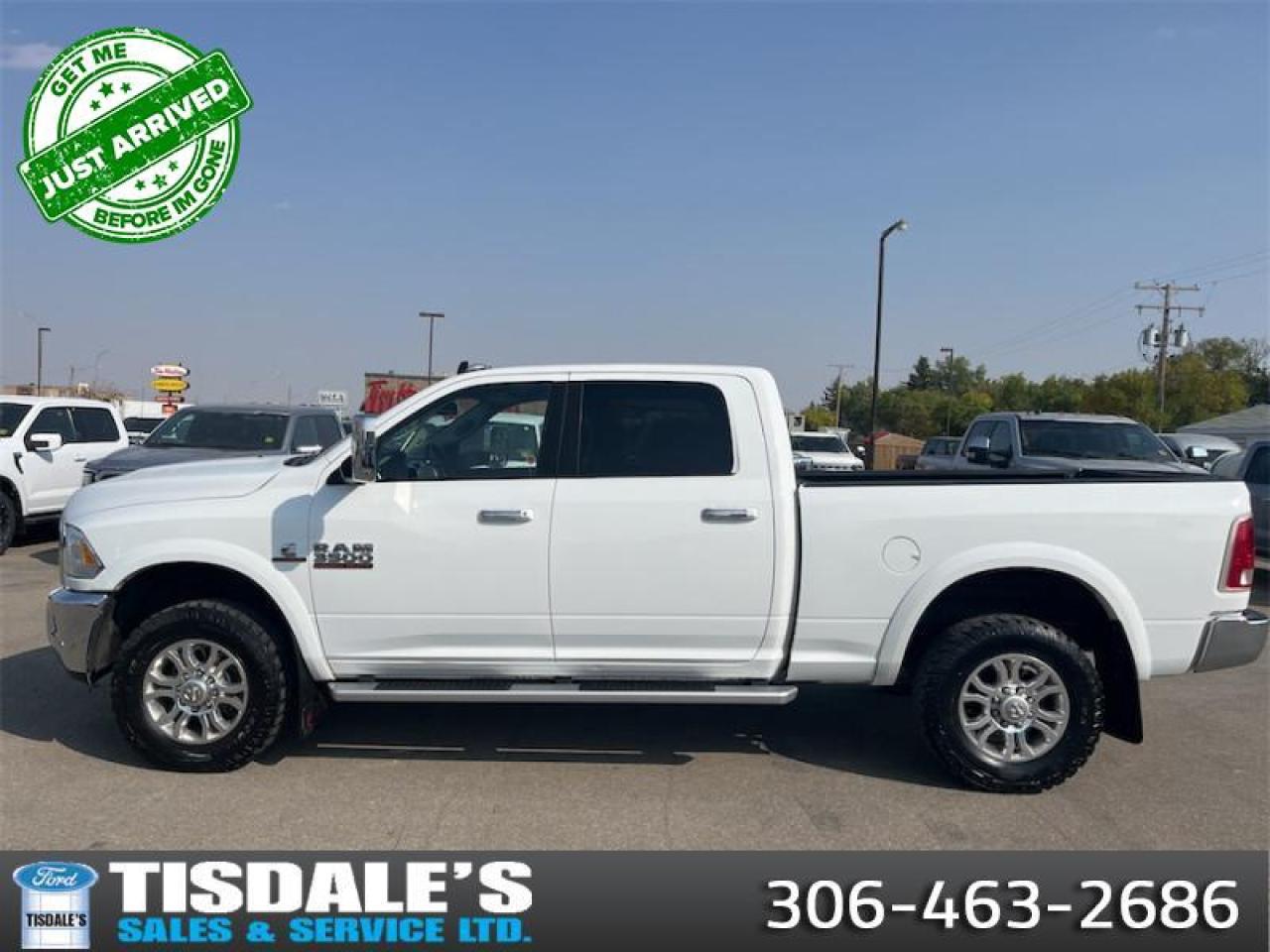 Used 2018 RAM 3500 Laramie  - Leather Seats -  Bluetooth for sale in Kindersley, SK