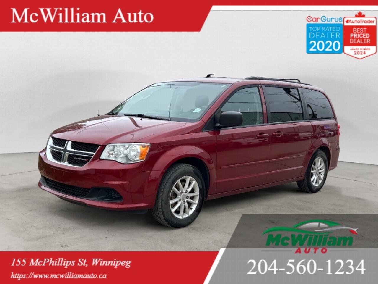 Used 2016 Dodge Grand Caravan SXT | STOW N' GO | DVD Player | Back Up Cam | for sale in Winnipeg, MB