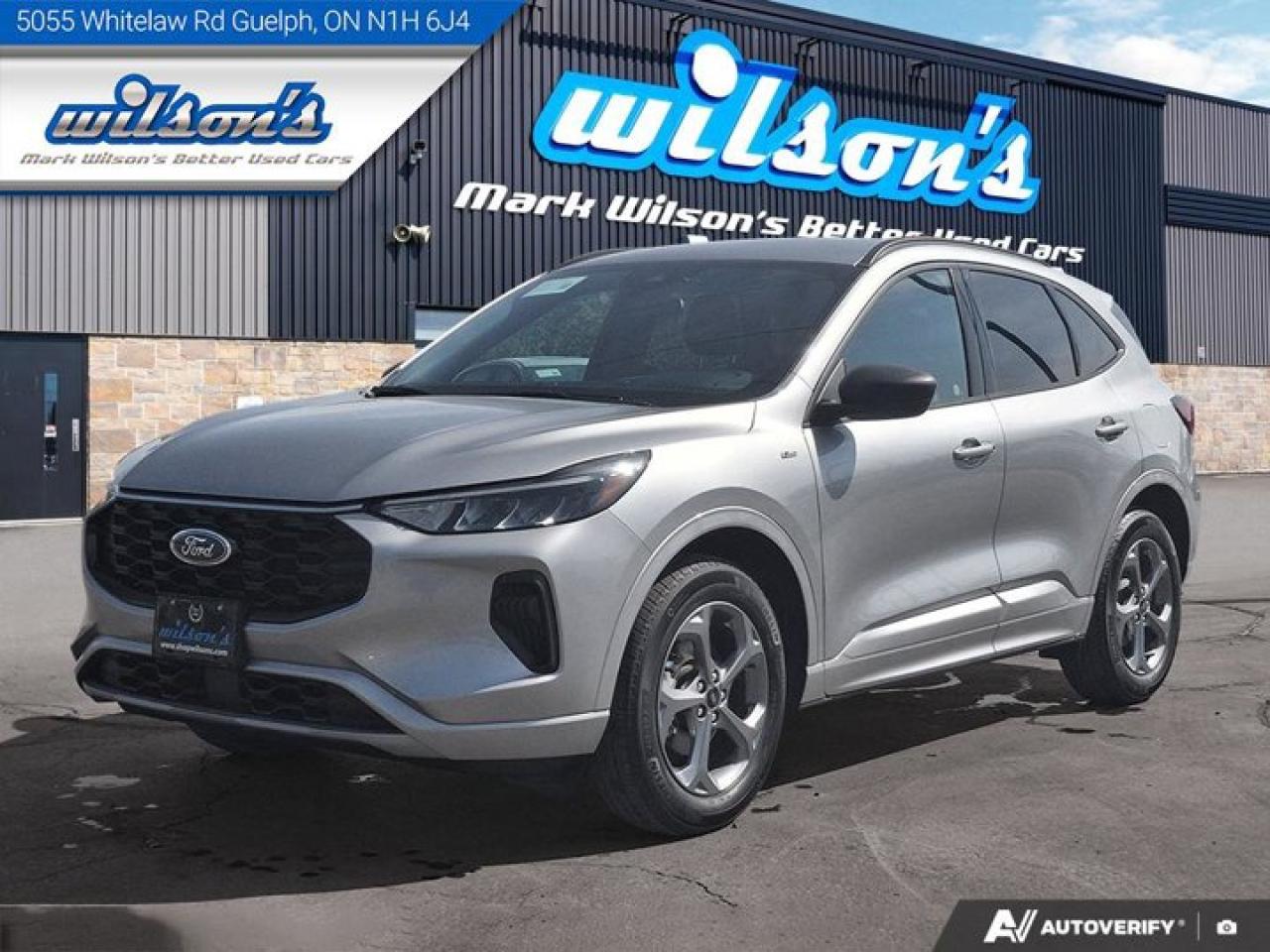 Used 2024 Ford Escape ST-Line Hybrid AWD | Heated Seats + Steering | Remote Start | Split Leather | and More ! for sale in Guelph, ON
