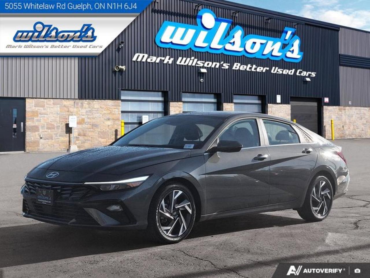 Used 2025 Hyundai Elantra Luxury | Leather | Sunroof | Nav | Adaptive Cruise | CarPlay | Android Auto | and More ! for sale in Guelph, ON