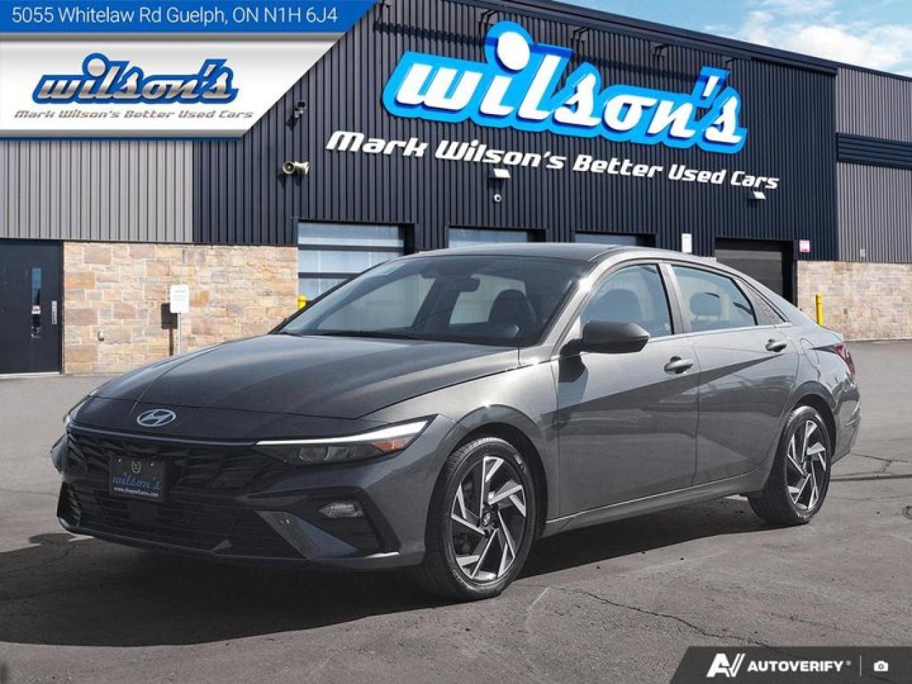 Used 2025 Hyundai Elantra Luxury Hybrid | Leather | Sunroof | Nav | Adaptive Cruise | CarPlay | Android Auto | and More ! for sale in Guelph, ON