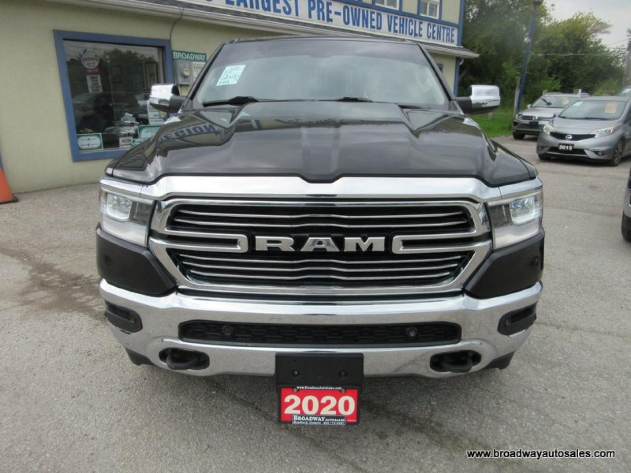 2020 RAM 1500 LOADED LARAMIE-PACKAGE 6 PASSENGER 5.7L - HEMI.. 4X4.. CREW-CAB.. SHORTY.. NAVIGATION.. POWER PEDALS.. LEATHER.. HEATED  SEATS & WHEEL.. Photo3