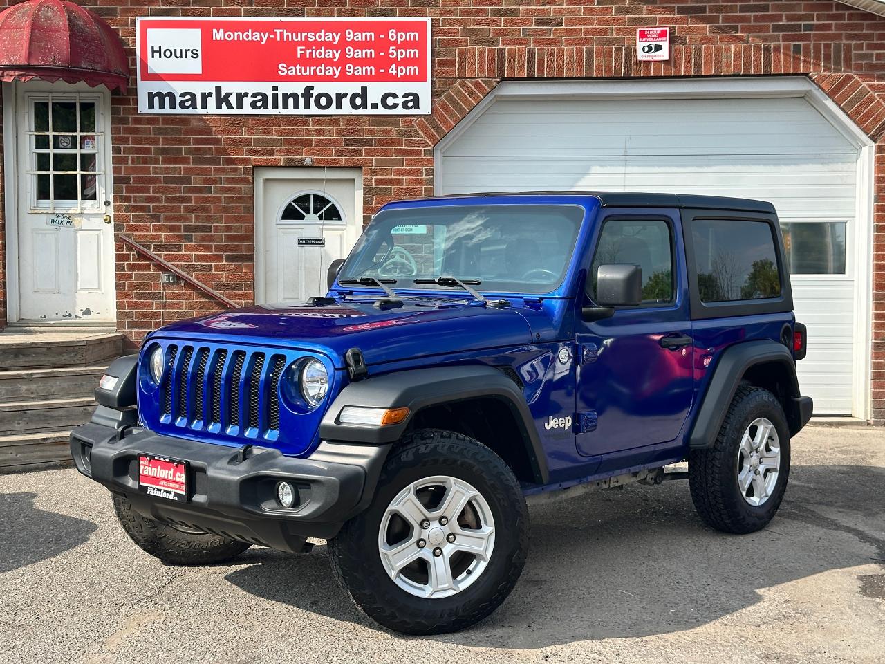 2018 Jeep Wrangler SportS 4X4 Cloth AC HardTop AM/FM BackupCam Alloys
