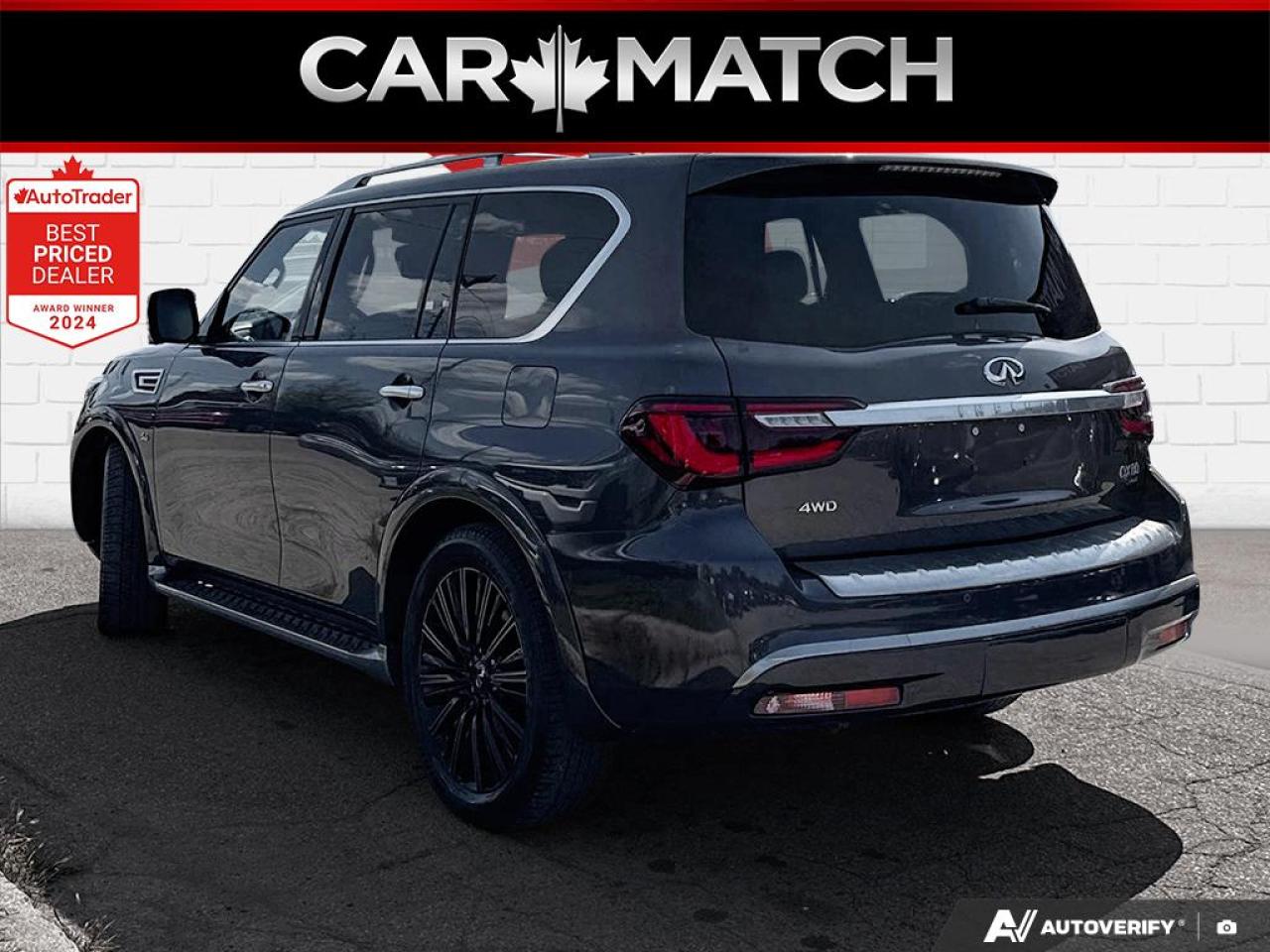 2020 Infiniti QX80 LUXE /NO ACCIDENTS / ROOF / LEATHER / NAV / 7 PASS - Photo #4