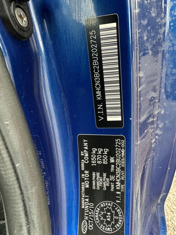 2011 Hyundai Accent L Sport, ALLOYS, AUTO, ONLY 39,000KMS, HATCH, CERT - Photo #19