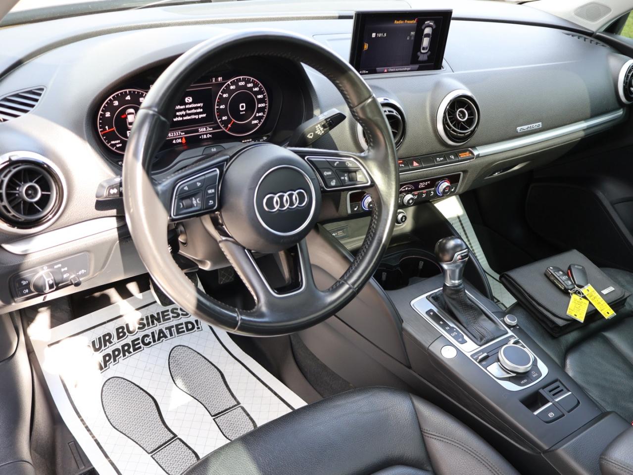 2017 Audi A3 TECH S-LINE AWD CERTIFIED *ACCIDENT FREE* NAVI CAMERA P.SENSORS SUNROOF BLUETOOTH HEATED LEATHER ALLOYS - Photo #9