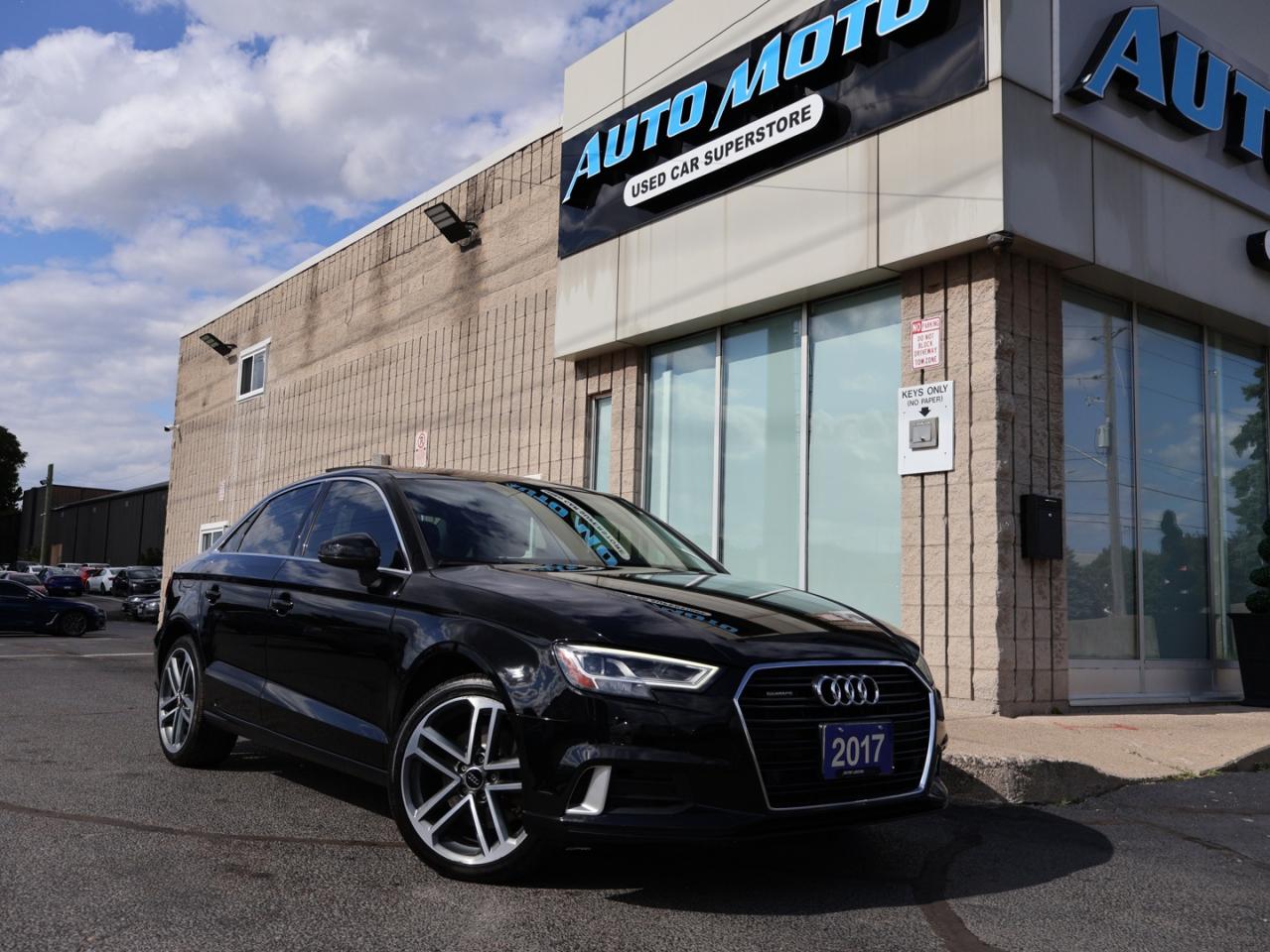 2017 Audi A3 TECH S-LINE AWD CERTIFIED *ACCIDENT FREE* NAVI CAMERA P.SENSORS SUNROOF BLUETOOTH HEATED LEATHER ALLOYS - Photo #8