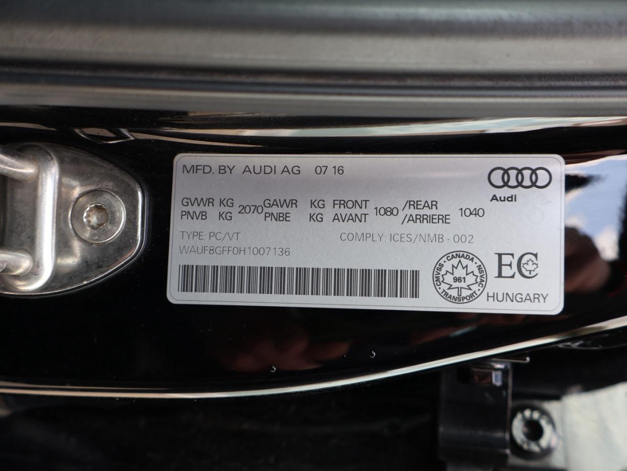 2017 Audi A3 TECH S-LINE AWD CERTIFIED *ACCIDENT FREE* NAVI CAMERA P.SENSORS SUNROOF BLUETOOTH HEATED LEATHER ALLOYS - Photo #40