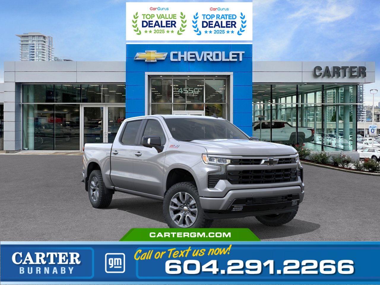 New 2026 Chevrolet Silverado 1500 RST 4WD | 5.3L ENGINE/TRAILERING PKG/Z71 OFF-ROAD for sale in Burnaby, BC