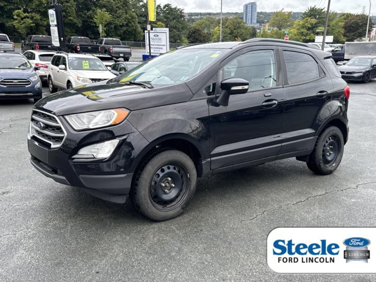 Recent Arrival!Odometer is 84206 kilometers below market average!Shadow Black2018 Ford EcoSport SE4WD 6-Speed Automatic 2.0L I4 Ti-VCT GDIVALUE MARKET PRICING!!.ALL CREDIT APPLICATIONS ACCEPTED! ESTABLISH OR REBUILD YOUR CREDIT HERE. APPLY AT https://steeleadvantagefinancing.com/6198 We know that you have high expectations in your car search in Halifax. So if youre in the market for a pre-owned vehicle that undergoes our exclusive inspection protocol, stop by Steele Ford Lincoln. Were confident we have the right vehicle for you. Here at Steele Ford Lincoln, we enjoy the challenge of meeting and exceeding customer expectations in all things automotive.