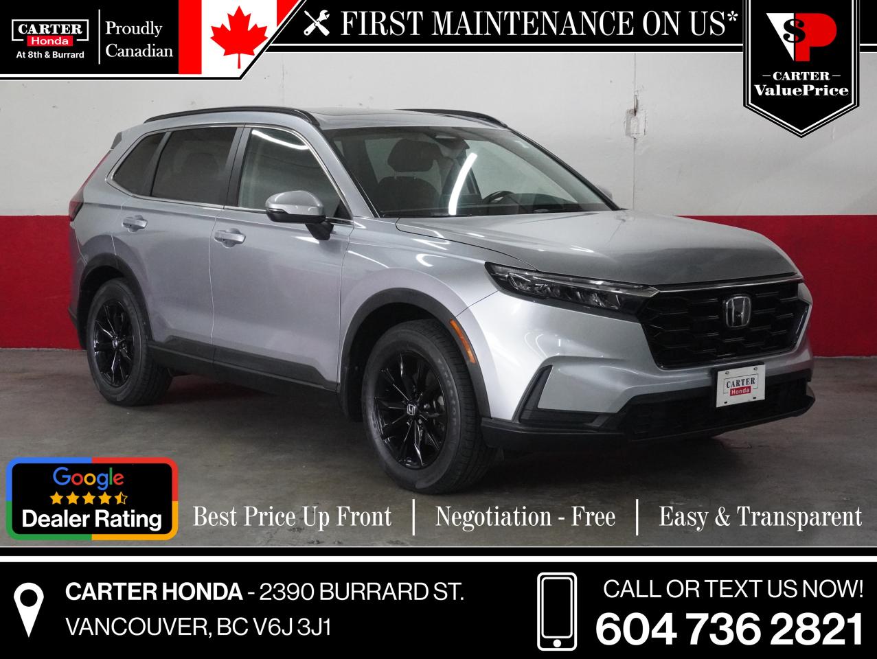 Used 2023 Honda CR-V Sport AWD no accidents, apple/android, sunroof for sale in Vancouver, BC
