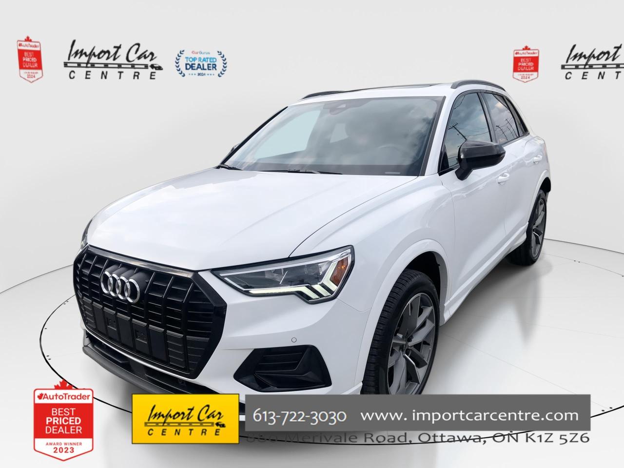 Used 2025 Audi Q3 40 LIKE NEW!!  VORSPRUNG, LEATHER, PANO. ROOF, 19 for sale in Ottawa, ON