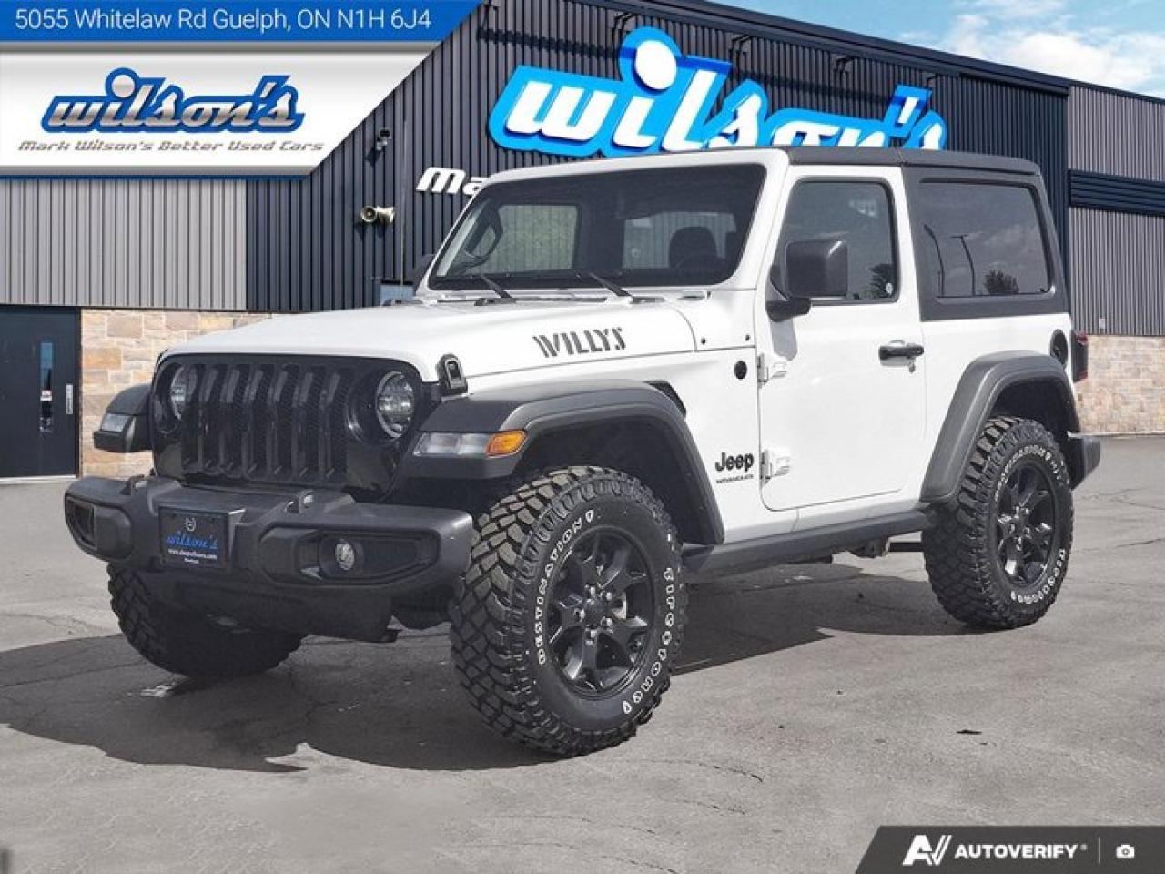 Used 2022 Jeep Wrangler Willys 4x4 | Auto | Heated Seats + Steering | Remote Start | Hard Top | Keyless Entry | and More ! for sale in Guelph, ON