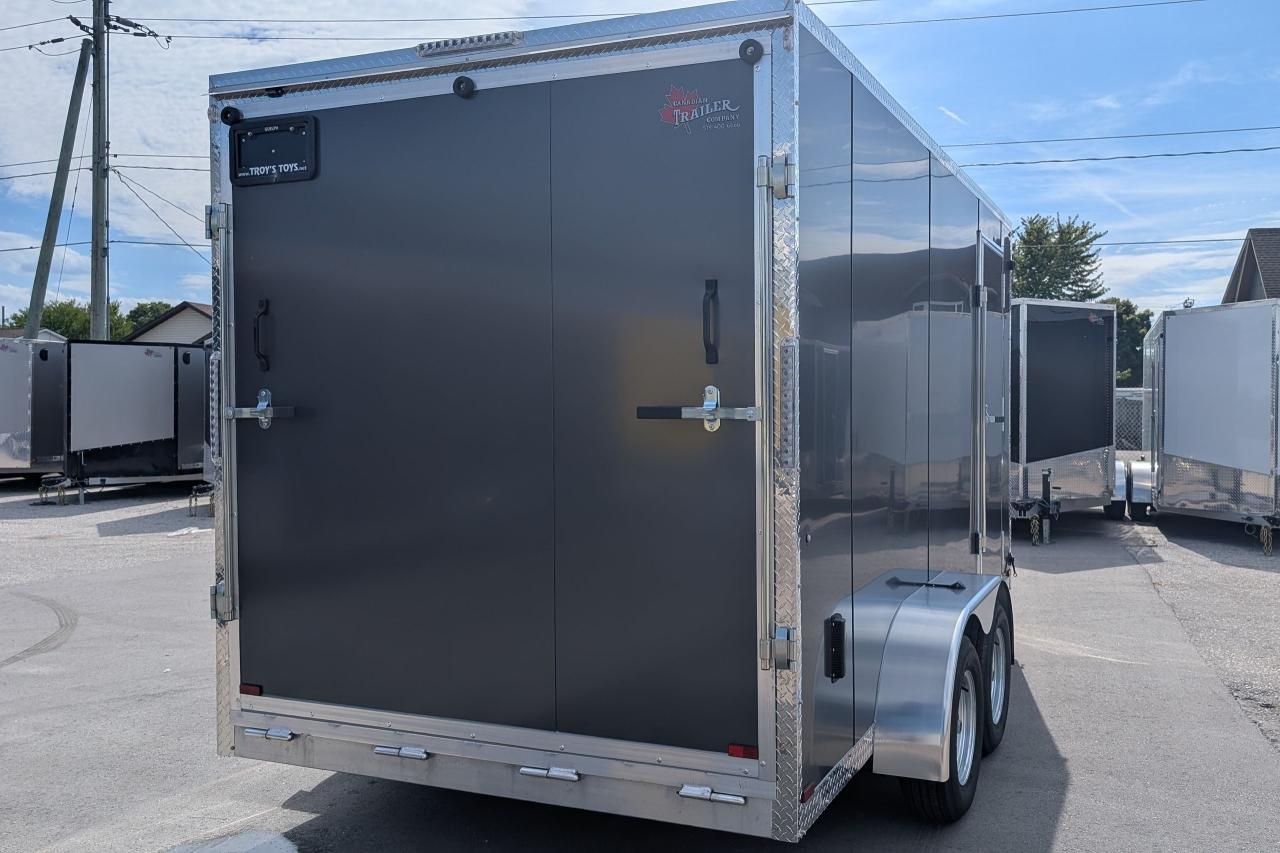 2025 Canadian Trailer Company 7x14 V Nose Cargo Trailer Aluminum Tandem Axle Photo2