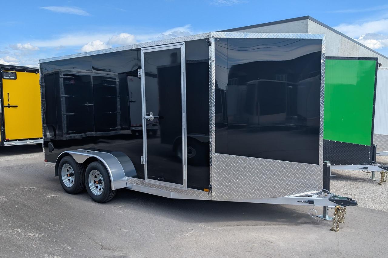 2025 Canadian Trailer Company 7x14 V Nose Cargo Trailer Aluminum Tandem Axle Photo5