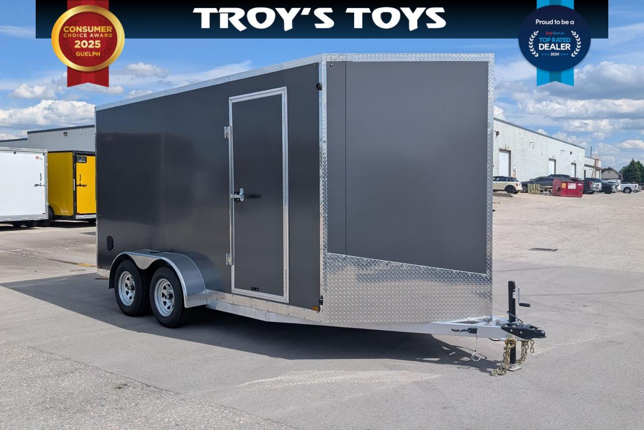 2025 Canadian Trailer Company 7x14 V Nose Cargo Trailer Aluminum Tandem Axle