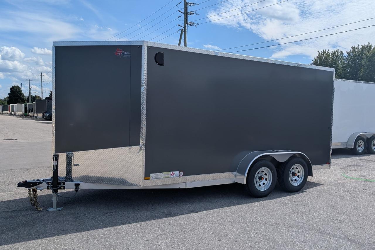 2025 Canadian Trailer Company 7x14 V-Nose Cargo Tailer Aluminum Tandem Axle Photo8