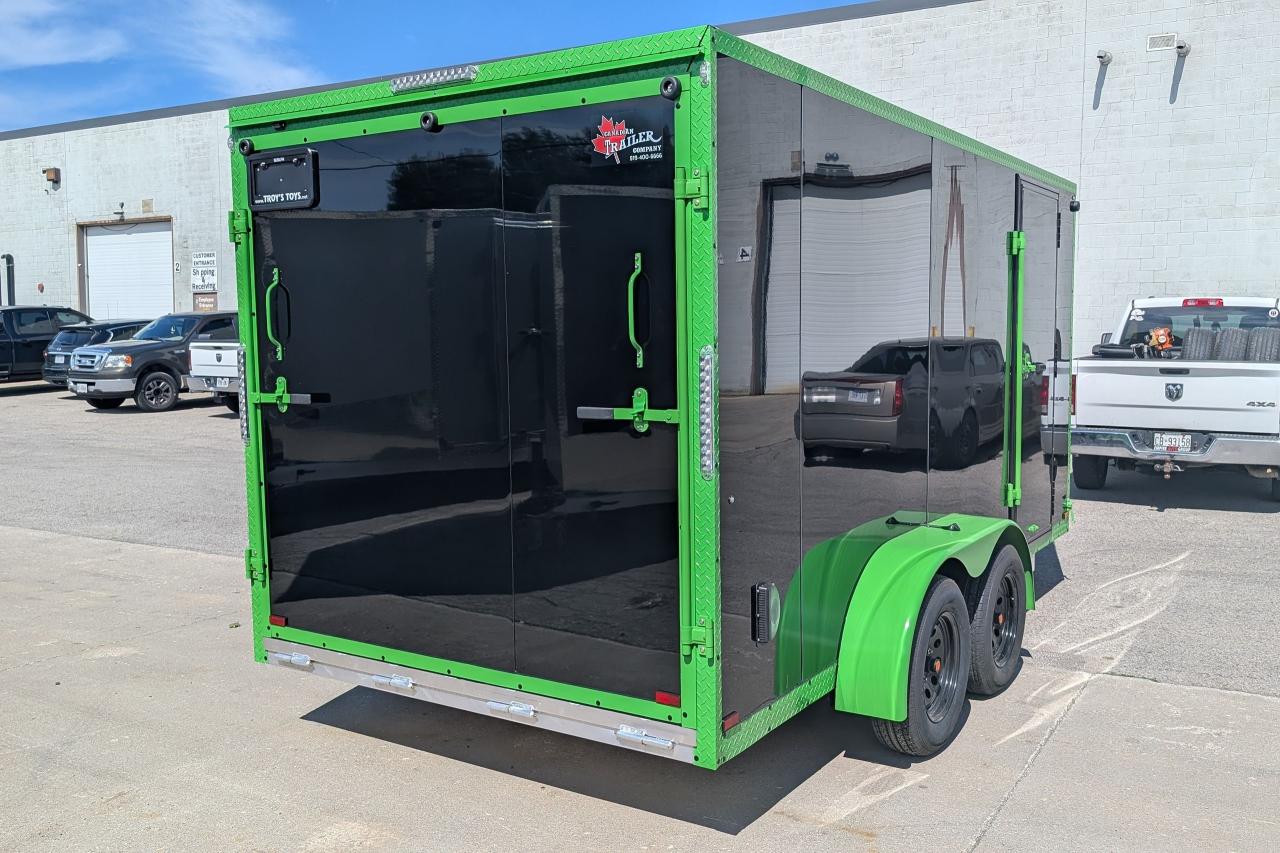 2025 Canadian Trailer Company 7x14 V Nose Cargo Trailer Aluminum Tandem Axle Photo3