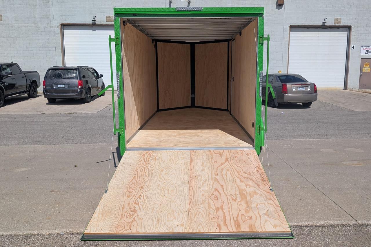 2025 Canadian Trailer Company 7x14 V Nose Cargo Trailer Aluminum Tandem Axle Photo4